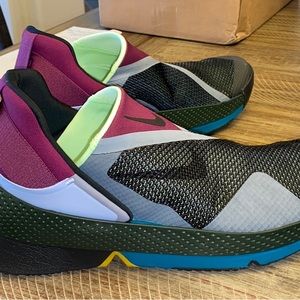 Nike Go FlyEase Black Lime Glow Mens 9.5/Womens 11. NIB!